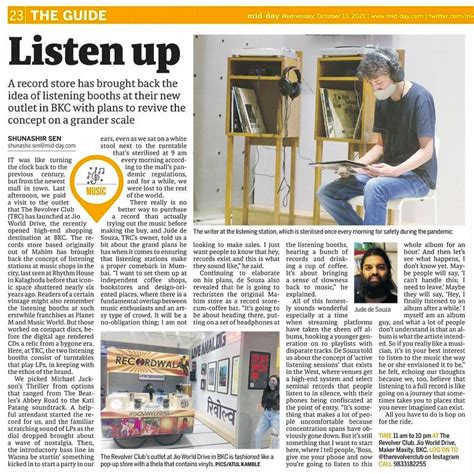 TRC Revives Listening Booths At Jio World Drive, BKC - Mid Day India ...
