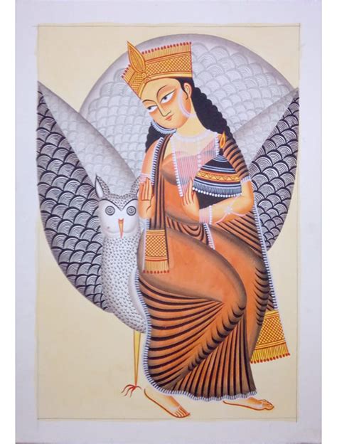 Buy Now Colorful Goddess Laxmi Painting | Traditional Painting for Sale