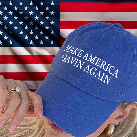 Embroidered Make America Gavin Again Hat