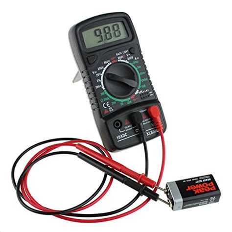 AST Works Digital Multimeter w/Temperature AC/DC Voltage Tester Current ...