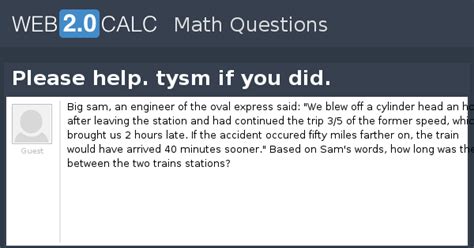 View question - Please help. tysm if you did.