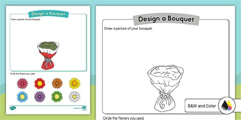 Flower Shop Dramatic Play Design a Bouquet Activity