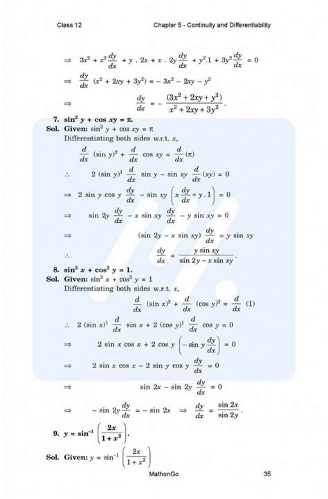 Image result for Class 12 Math Exercise 5.1 Viba