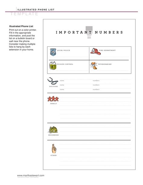 Image result for Phone List Printable