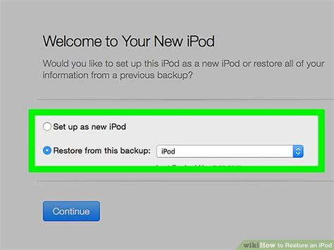 Image result for Restore iPod From Computer