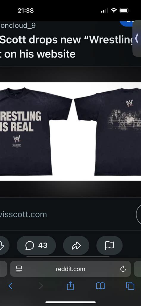 Travis Scott wwe Shirt? (Style, Sneaker, Ticketmaster)