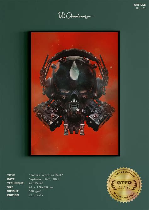 GTFO - Collectable art print-"Convex Scorpion Mark", No 21 out of 25 ...