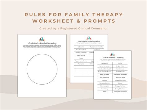 Effective Family Therapy Worksheets for Strengthening Relationships