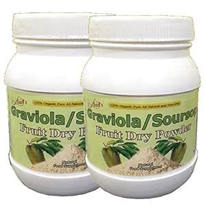Alavi's 100% Narural Organic Soursop/Graviola Fruit Powder (Pack of 2 ...