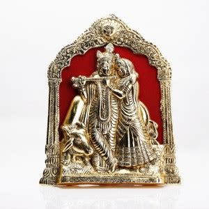 GW Creations Metal Radha Krishna Statue 01 Decorative Showpiece - 6 cm ...