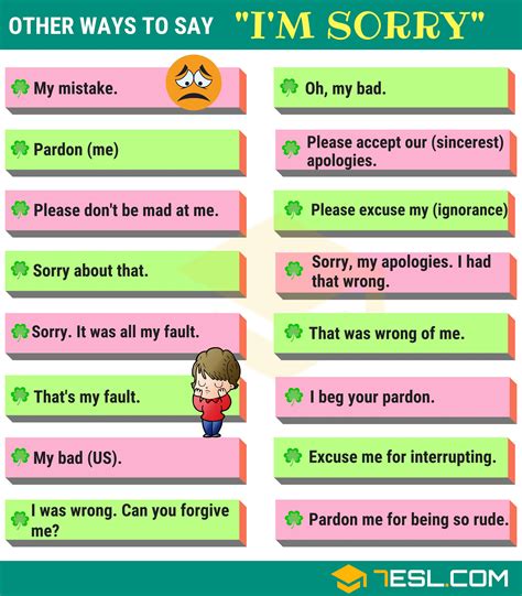 Different Ways To Say Sorry Follow Onestepenglish For More | My XXX Hot ...