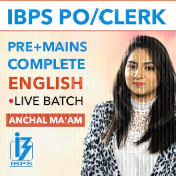 IBPS PO/Clerk Pre+Mains Complete English Batch By Anchal Ma'am (Online ...