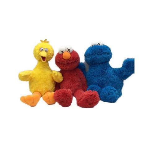 KAWS Uniqlo Sesame Street Plush Doll Complete Box | Ubuy India