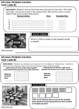 4th Grade STAAR Math Decimals, 30 Enrichment Projects and 30 Test-Prep ...