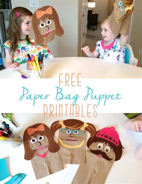 Paper Bag Puppets Printables Free