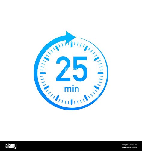 Timer 25 minutes vector illustration hi-res stock photography and ...