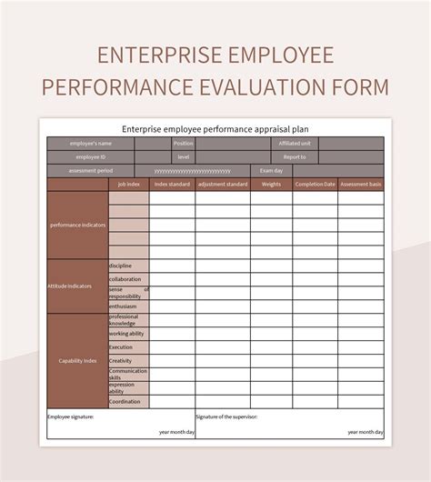 Image result for Employee Performance Evaluation Form Template