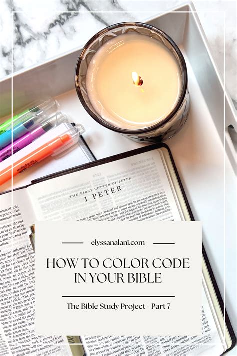 Image result for Examples of How to Color Code Your Bible