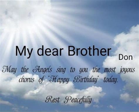 86 Happy Birthday Wishes for Brother In Heaven Quotes, Wishes ...