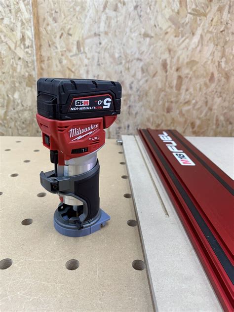 Image result for Milwaukee M18 Router Using Template Guide