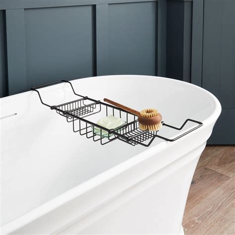 Nottingham Brass Tub Caddy - Matte Black | Signature Hardware