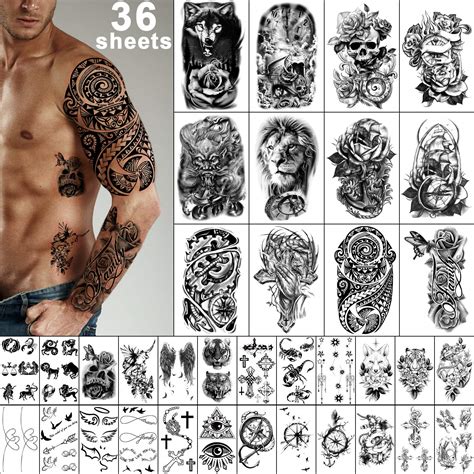 Yazhiji Temporary Tattoos Stickers - 36 Sheets for India | Ubuy