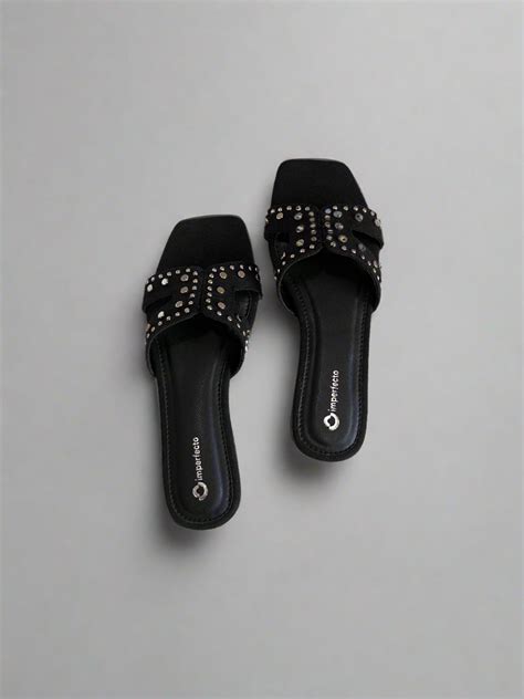 All New Denim Sliders - Black – Imperfecto
