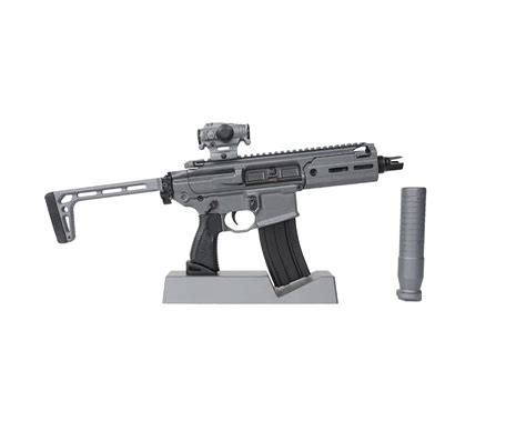 GoatGuns Miniature SIG MCX Model Grey | 1:3 Scale Die Cast Metal Build ...