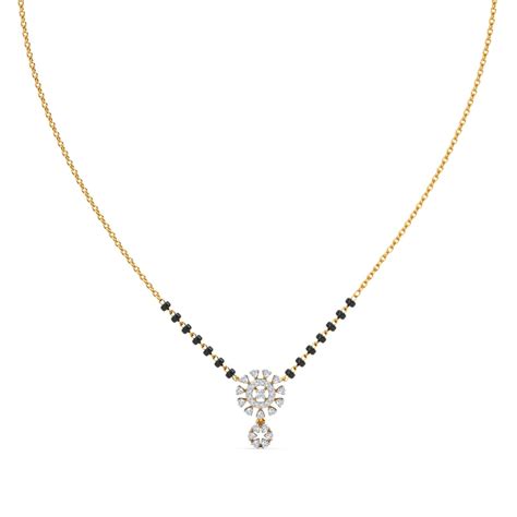 Buy Wynona American diamond short mangalsutra for women 18 Inch at ...