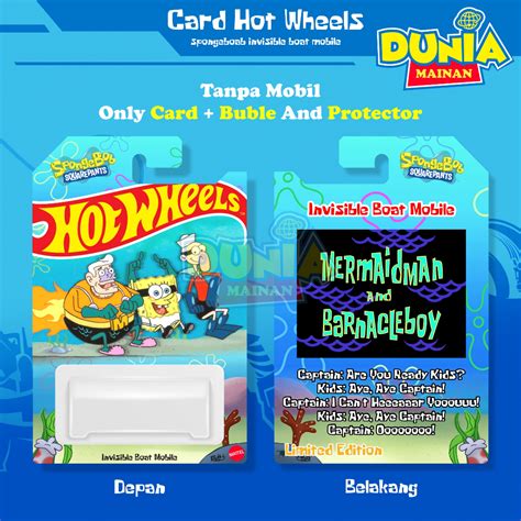 Jual Custom Card Hotwheels Spongebob Squarpants Free Protector ...