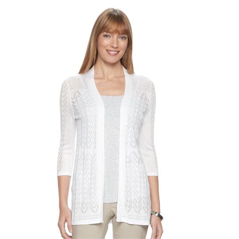 Women's Croft & Barrow® Open Front Cardigan | Tunic tops, Fashion, Women