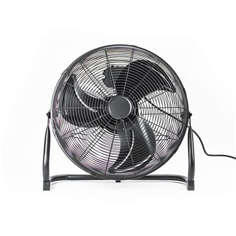 18" Black High Velocity Floor Fan