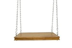 Jairi Traders 2 Seater Wooden Swing Outdoor Teak Wood Hanging ...