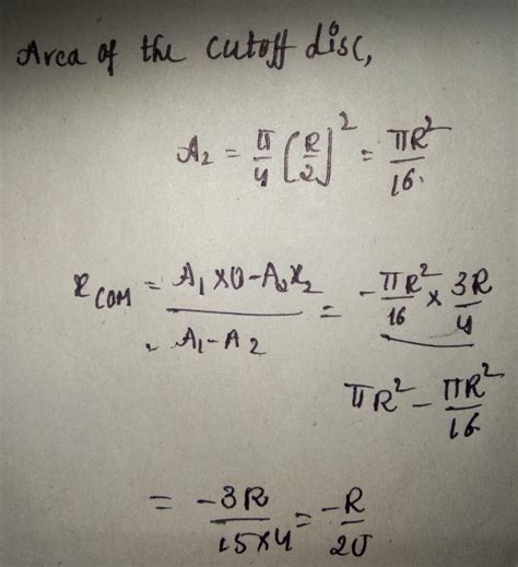 A uniform metal disc of radius r is taken out of its disc of diameter r ...