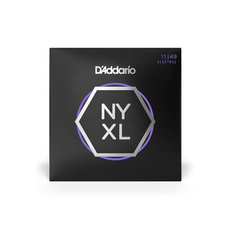 D'Addario NYXL1149 Nickel Wound Electric Guitar Strings - Medium 11-49 ...