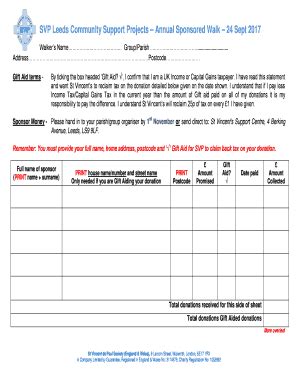 Fillable Online stvincents-svp org SVP Leeds Community Support Projects ...