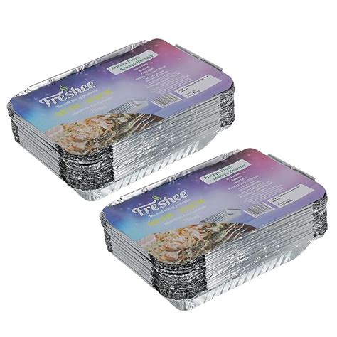 Freshee Aluminium Foil Container With Lid 750 ml Parcel Box Food ...
