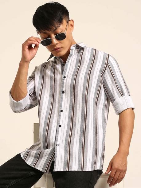 Striped Men's Shirt Online at Best Price In India | Flipkart.com