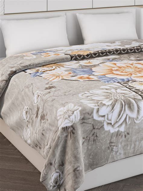 Buy Printed Double Bed 928 GSM Blanket Embassy 1 Ply (Weight 4.9 kg ...