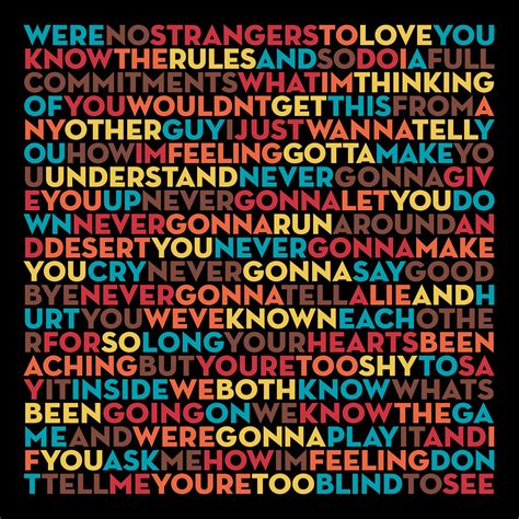 Never Gonna Give You Up - Rick Astley (lyrics) | Never Gonna… | Flickr