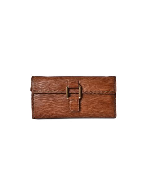 Fawn Mustard Large Three Fold Wallet
