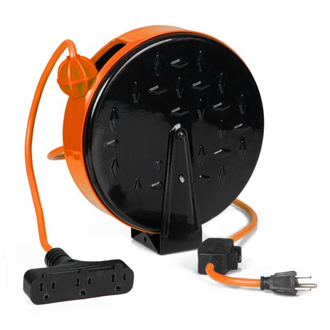 Retractable Electrical Extension Cord Reel at Pablo Joyce blog