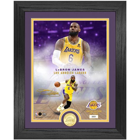 Highland Mint LeBron James Los Angeles Lakers NBA Player 13" x 16 ...