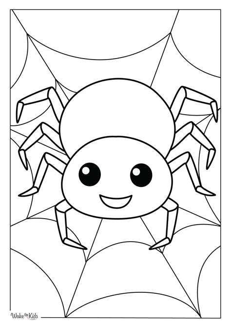 Spider Clipart Coloring