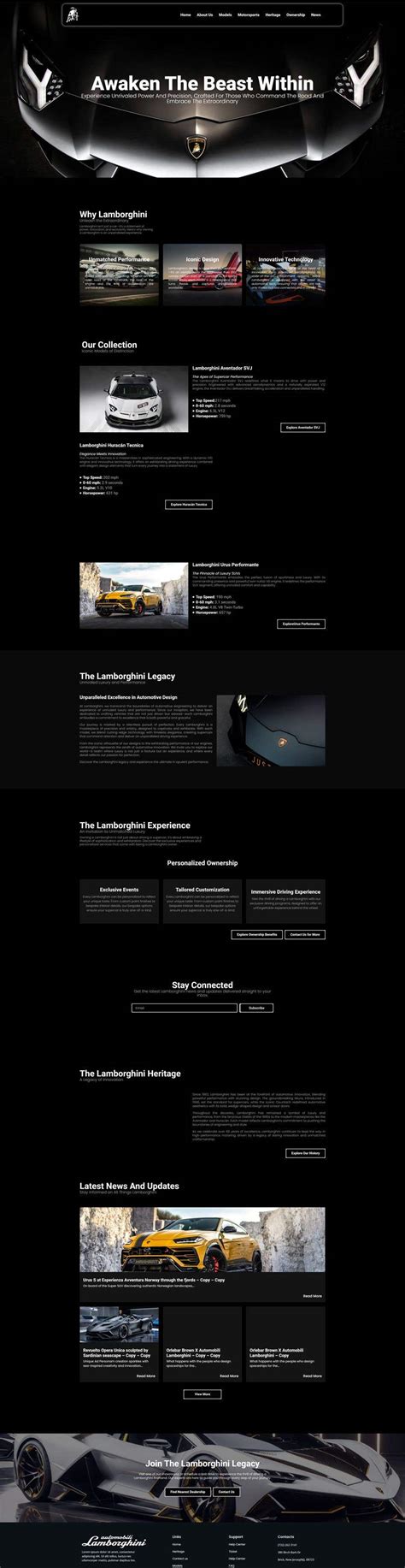 Entry #487 by nasrinjahan007 for Create a luxurious & modern, one page ...