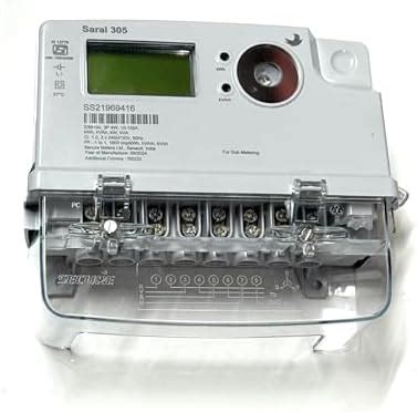 3 Phase 4 Wire Electricity (KWh) (Secure Saral 305) Current Meter ...