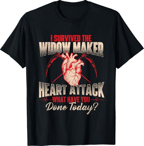 I Survived The Widow Maker - Heart Attack Survivor Recovery T-Shirt - Walmart.com