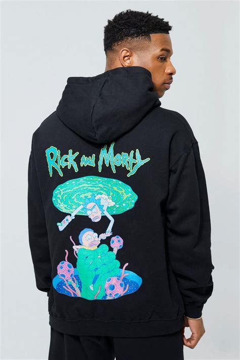 Oversized Rick & Morty License Hoodie | boohoo IE