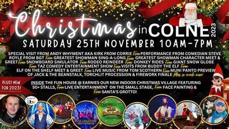 Colne Christmas Light Switch On!, Colne Town Centre, 25 November 2023 ...