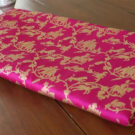 Magenta-Indian Pink Pure Katan Silk Banarasi Handloom Saree - Tilfi